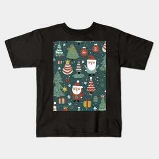 Christmas seamless pattern design Kids T-Shirt